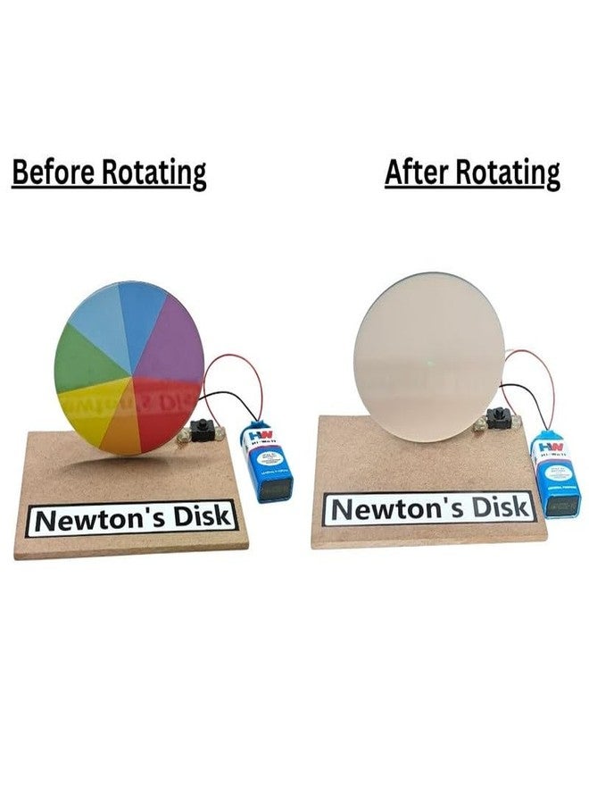 ESPtronics مجموعة أدوات مشروع علمي للأطفال من إي إس بترونيكس، نموذج عملي جاهز للاستخدام لقرص نيوتن ذي الألوان السبعة، لتجربة فيزيائية. - Image 3